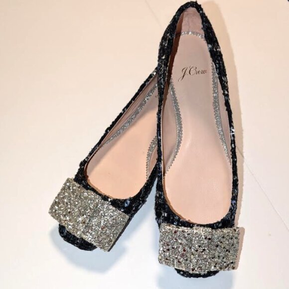 New in Box J Crew Sally Ballet Shoes in Tweed - Picture 5 of 10